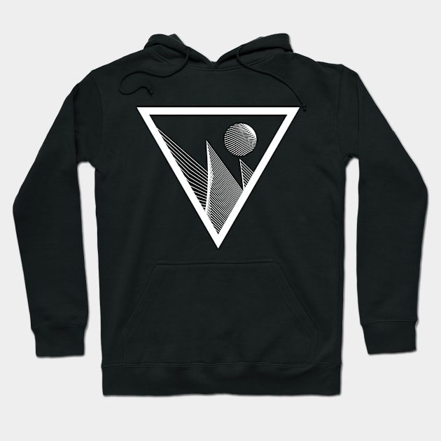 Geometric triangle Hoodie by Aldebaran